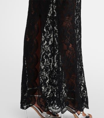 Lace-trimmed maxi dress | Rabanne