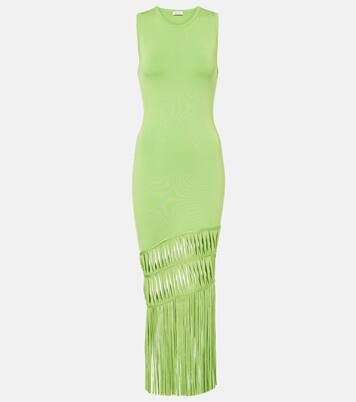 Robe longue Brookes à franges | Simkhai