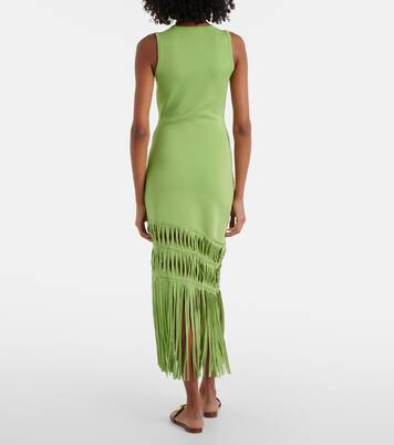 Robe longue Brookes à franges | Simkhai