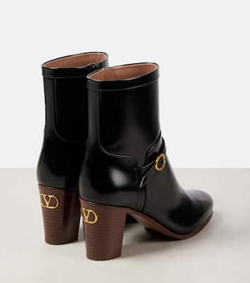 Pattie 75 leather ankle boots | Valentino Garavani