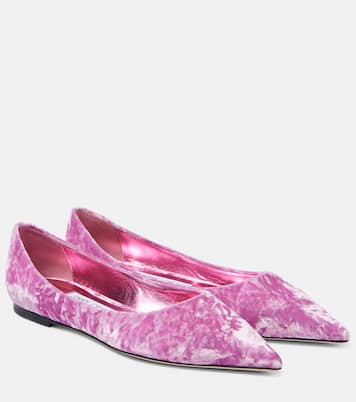 Love velvet ballet flats | Jimmy Choo