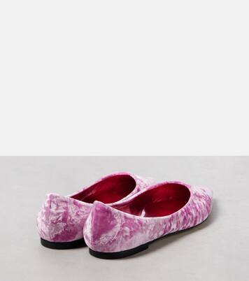 Love velvet ballet flats | Jimmy Choo