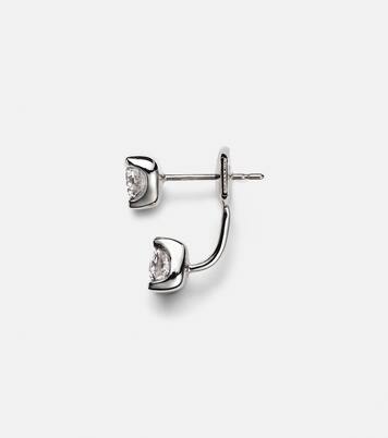 Boucle d'oreille unique en or blanc 18 ct et diamants | Anita Ko