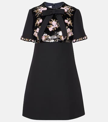 Crepe Couture embellished minidress | Valentino