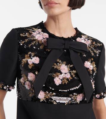 Crepe Couture embellished minidress | Valentino