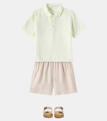Linen polo shirt | Il Gufo