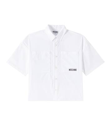 Teddy Bear cotton-blend shirt | Moschino Kids