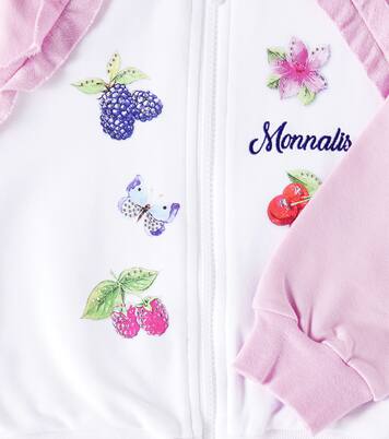 Embellished cotton-blend varsity jacket | Monnalisa