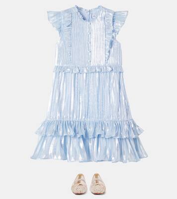 Abito in misto seta con lamé | Self-Portrait Kids