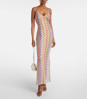 Abito lungo a zig-zag con schiena scoperta | Missoni