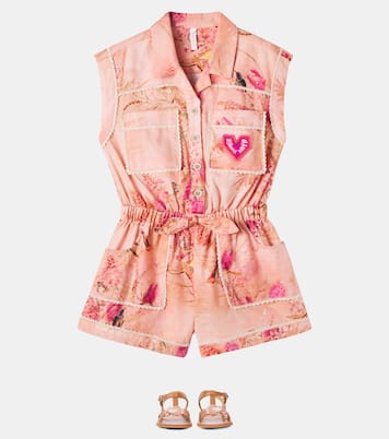 Cascadian floral cotton playsuit | Zimmermann Kids