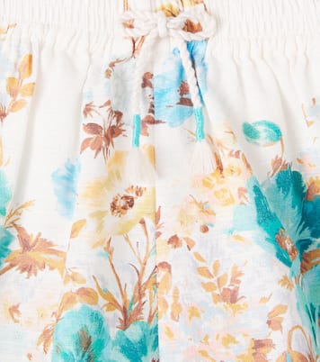 Shorts Scarborough in cotone con stampa floreale | Zimmermann Kids