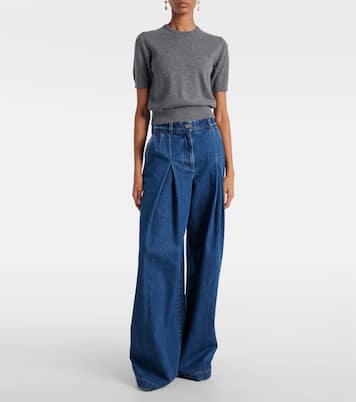 Pleated wide-leg jeans | Dolce&Gabbana