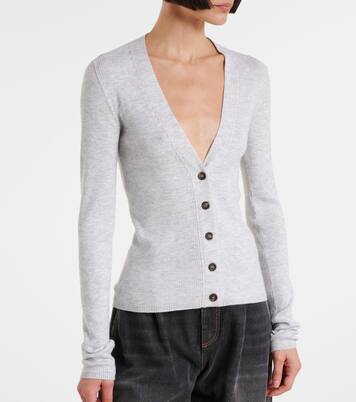 Ribbed-knit cardigan | Brunello Cucinelli