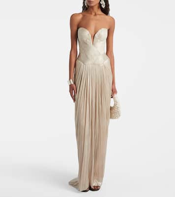 Noor silk tulle corset gown | Maria Lucia Hohan