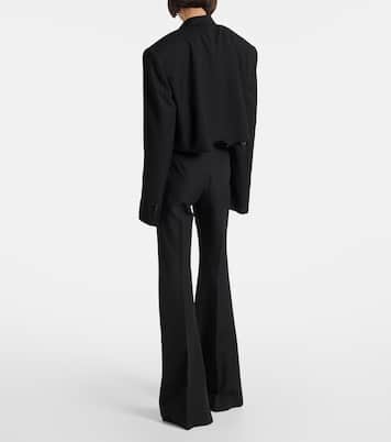 Cropped distressed blazer | Balenciaga