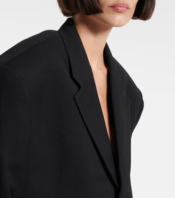 Cropped distressed blazer | Balenciaga