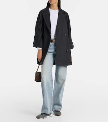 Sneakers aus Filz und Leder | Brunello Cucinelli