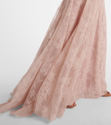 Elysia embellished lace gown | Costarellos