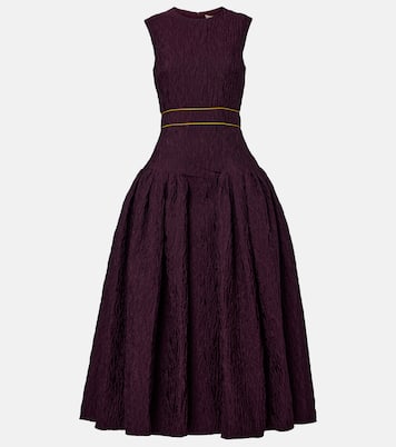 Aya smocked cloque midi dress | Roksanda