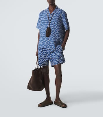 Roberto printed linen shirt | Frescobol Carioca