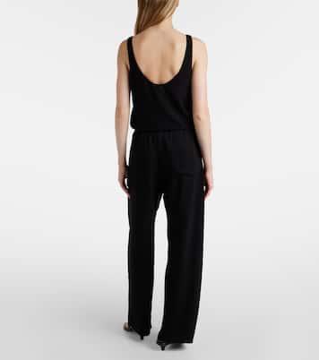 Pantalon droit Ari en crêpe | Leset