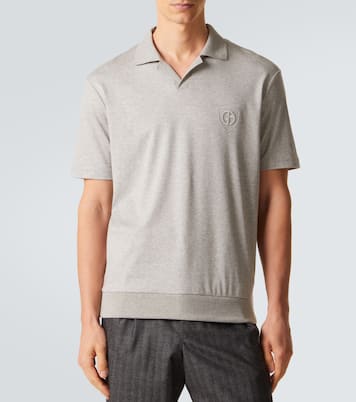 Cotton jersey polo shirt | Giorgio Armani