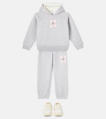 Logo cotton fleece hoodie | C.P. Company Kids