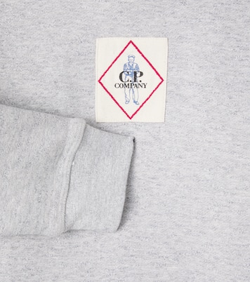 Logo cotton fleece hoodie | C.P. Company Kids