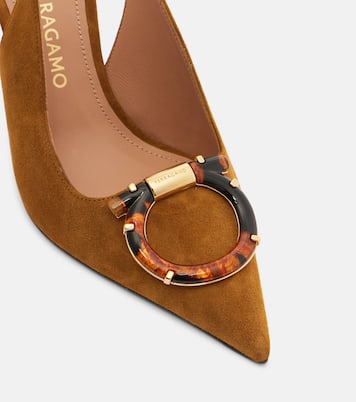 Sara suede slingback pumps | Ferragamo