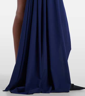 Draped asymmetric jersey minidress | Balenciaga