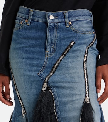 Jupe longue à taille basse en jean | Junya Watanabe