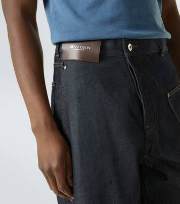 Jean ample Twisted brodé en coton | JW Anderson
