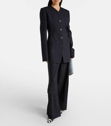 Naran pinstripe wool-blend blazer | Khaite