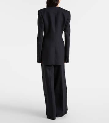 Naran pinstripe wool-blend blazer | Khaite