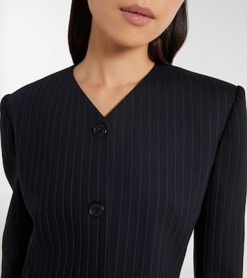 Naran pinstripe wool-blend blazer | Khaite