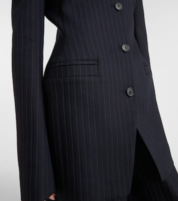 Naran pinstripe wool-blend blazer | Khaite
