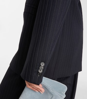 Naran pinstripe wool-blend blazer | Khaite