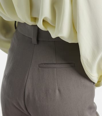 Lucia high-rise wool slim pants | Calvin Klein Collection