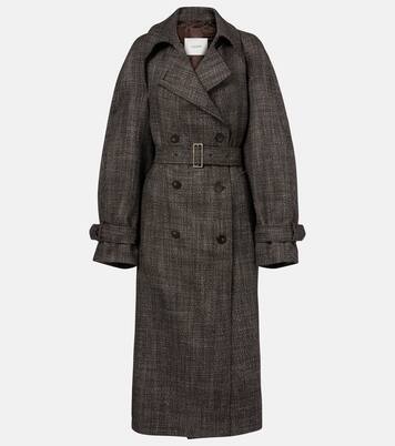 Laurin double-breasted virgin wool coat | Joseph