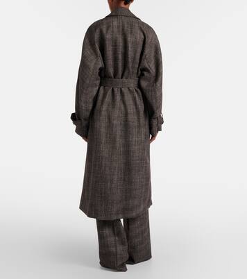 Laurin double-breasted virgin wool coat | Joseph