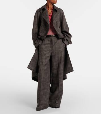 Laurin double-breasted virgin wool coat | Joseph