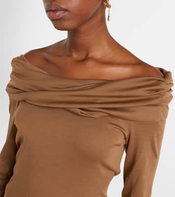 Orafo draped virgin wool top | Max Mara