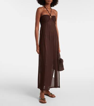 Harriet keyhole halterneck maxi dress | Melissa Odabash
