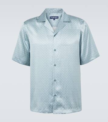 Camisa bowling Roberto de seda estampada | Frescobol Carioca