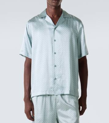Camisa bowling Roberto de seda estampada | Frescobol Carioca