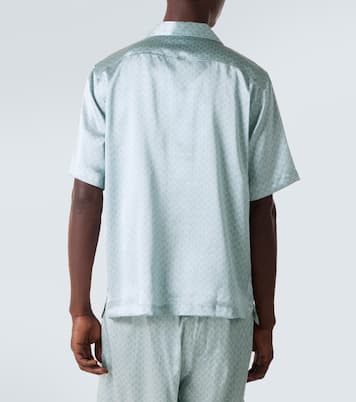 Camisa bowling Roberto de seda estampada | Frescobol Carioca