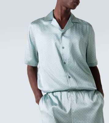 Camisa bowling Roberto de seda estampada | Frescobol Carioca