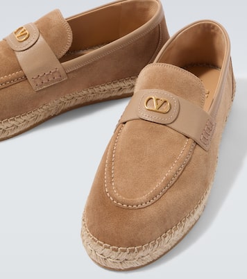 Palm Avenue VLogo suede espadrilles | Valentino Garavani