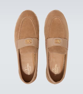 Palm Avenue VLogo suede espadrilles | Valentino Garavani